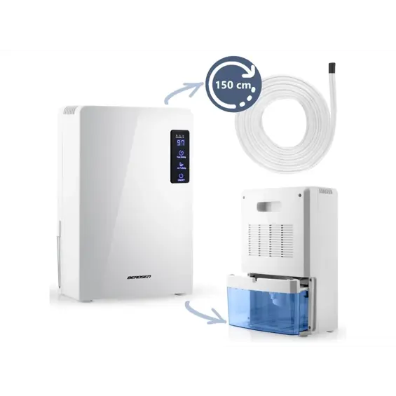 BR-22A-Odvlaživač Zraka Berdsen Bijeli - Apsorber Vlage 2.2L, 220W, Do 20m²