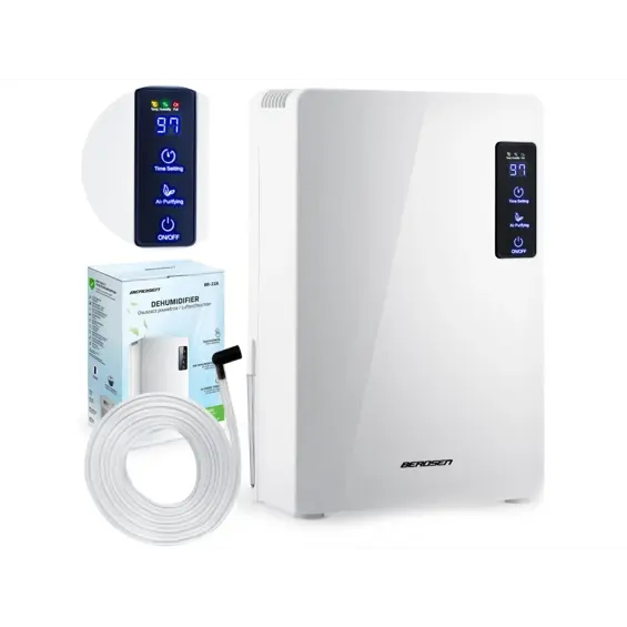 BR-22A-Odvlaživač Zraka Berdsen Bijeli - Apsorber Vlage 2.2L, 220W, Do 20m²