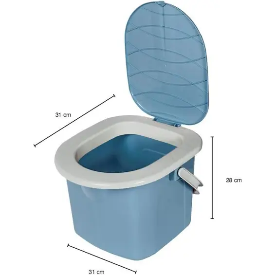 BranQ 1305 prijenosni turistički WC 15,5 L, plavi