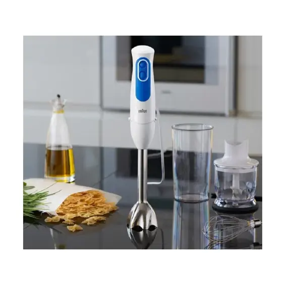 Braun štapni mikser MQ3025WH Spaghetti 700W – 3 nastavka, sjeckalica, metlica, bijeli