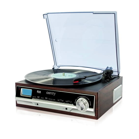 Camry CR 1113 Gramofon s Radiom – 3 Brzine, Ugrađeni Stereo Zvučnici, Retro Drveno Kućište