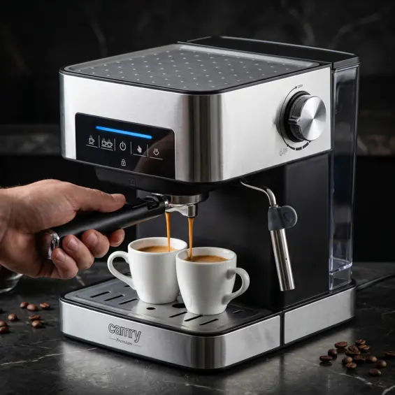 Camry CR 4410 Aparat za Espresso 15 Bar – 1000 W, Cappuccino, Dodirna Upravljačka Ploča