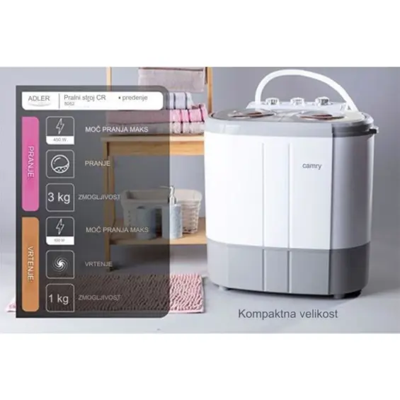 Camry CR 8052 – Praktična mini perilica rublja