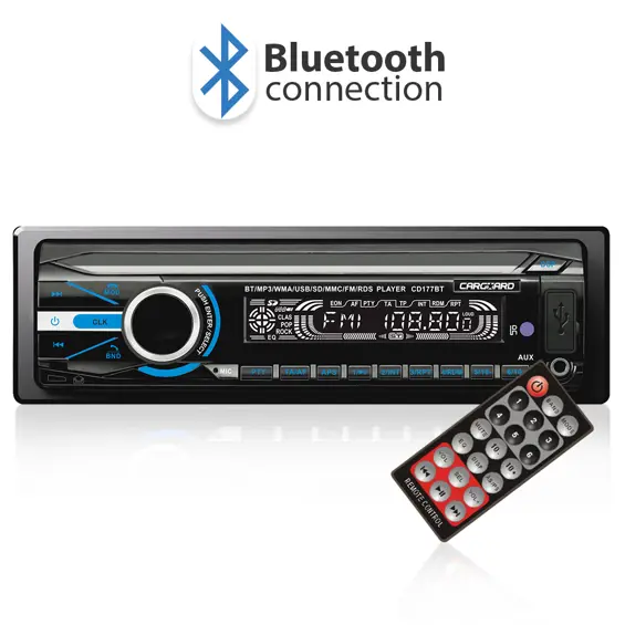 Carguard 39702, Auto MP3 player s Bluetoothom, FM RDS tunerom, USB, SD/MMC čitačem i AUX ulazom, 4x50W