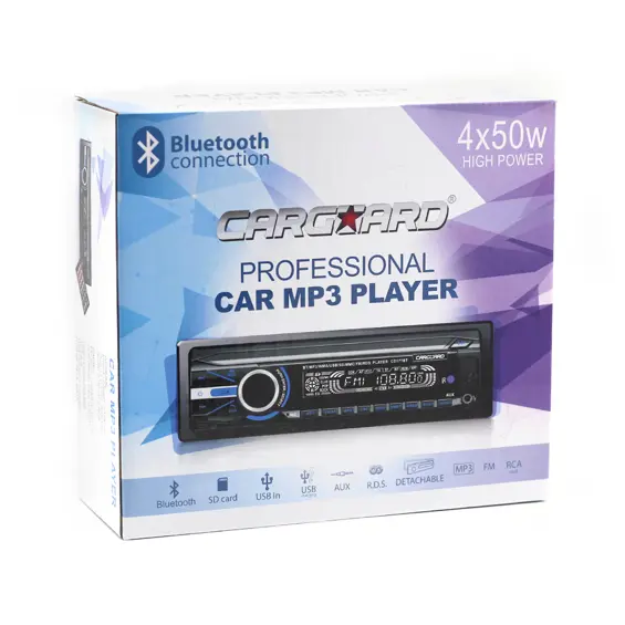 Carguard 39702, Auto MP3 player s Bluetoothom, FM RDS tunerom, USB, SD/MMC čitačem i AUX ulazom, 4x50W