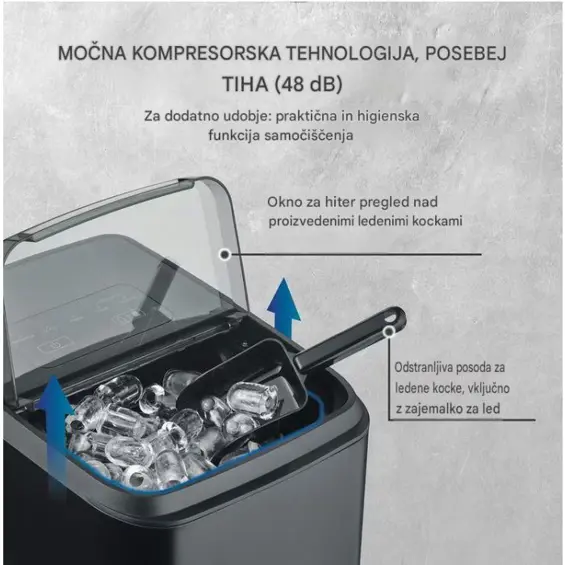 CASO Clear Ice Advanced aparat za izradu kockica leda