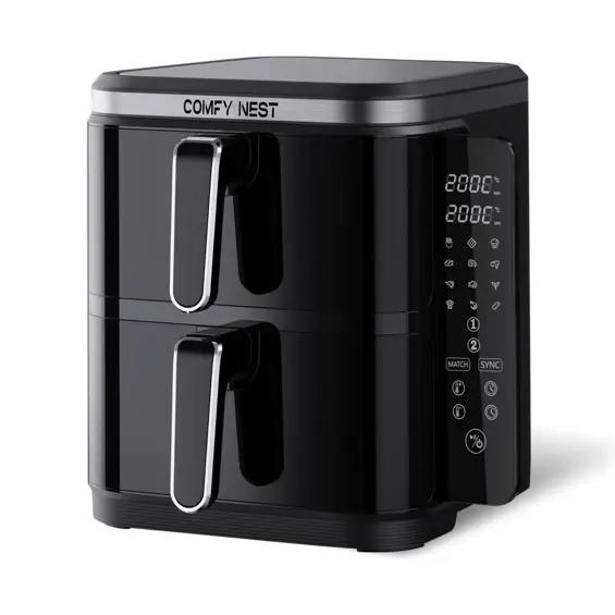 Comfy Nest CN-06177 Dual Air Fryer 11L 2800W – Dvostruka Friteza na Vrući Zrak s 2 Košare