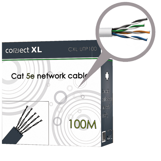 Connect XL Mrežni UTP CAT5E kabel na pak 100 met - CXL-UTP100