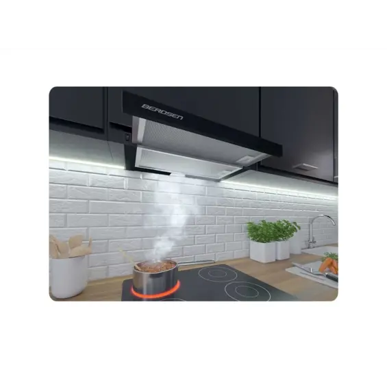 Crna ugradbena kuhinjska napa Berdsen BT-234 50 cm – kvalitetna ventilacija za kuhinju