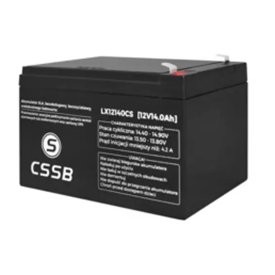 CSSB LX12140CS AGM akumulator 12 V, 14 Ah, bez održavanja