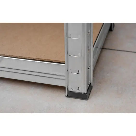 DEDRA N1405 metalni skladišni regal s 5 MDF polica 154 × 75 × 30 cm – 875 kg