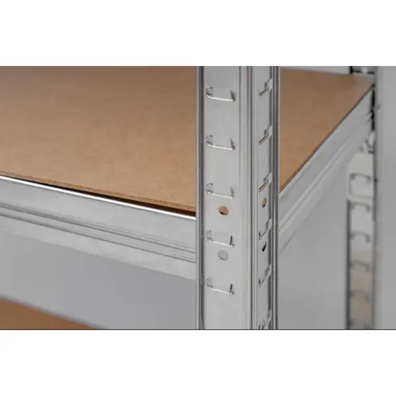 DEDRA N1405 metalni skladišni regal s 5 MDF polica 154 × 75 × 30 cm – 875 kg