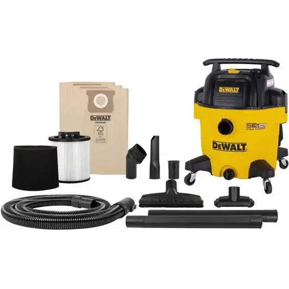 DEWALT DXV34P – Industrijski usisavač za suho i mokro usisavanje 960 W, 34 L, tihi rad i funkcija puhanja