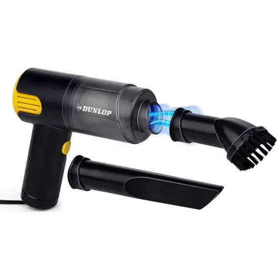 Dunlop 12 V ručni usisavač za automobil – mokro i suho usisavanje, kabel 3 m, 2 nastavka