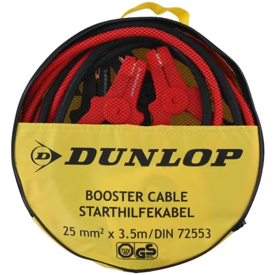 Dunlop 18938 kabeli za paljenje automobila 350 A – 3,5 m, 25 mm², 12/24 V, s torbom