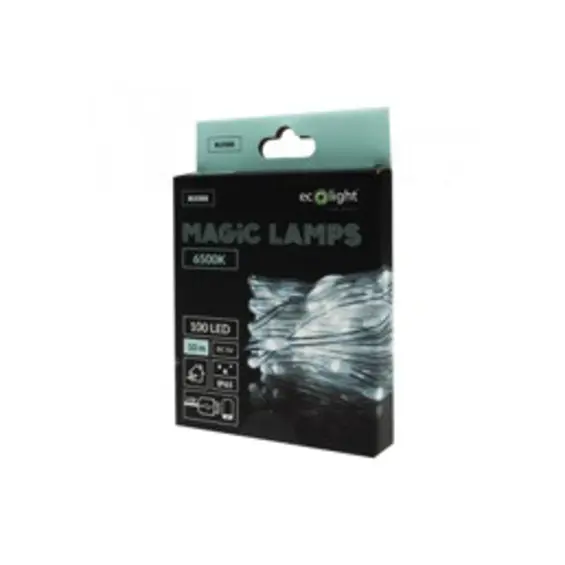 Eco Light ML61608 LED girlanda 10 m, 100 LED, 6500 K, USB, hladno bijela