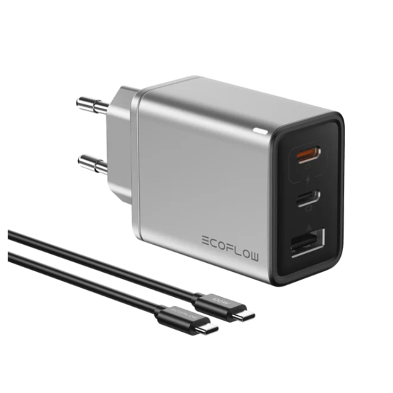 EcoFlow Rapid Charger 65W GaN – Kompaktni Brzi Punjač za Prijenosna Računala, Telefone i Power Station Uređaje