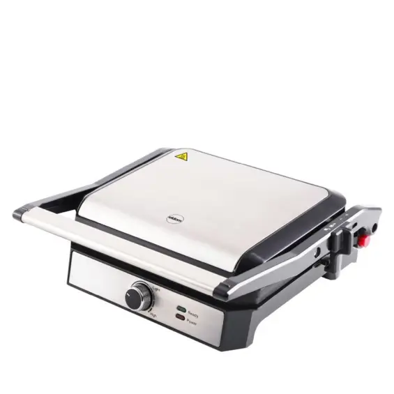 Eldom GK200 Kontaktni Grill – 2000 W, Regulacija Temperature, 2 Posude za Masnoću i Neprianjajuće Ploče