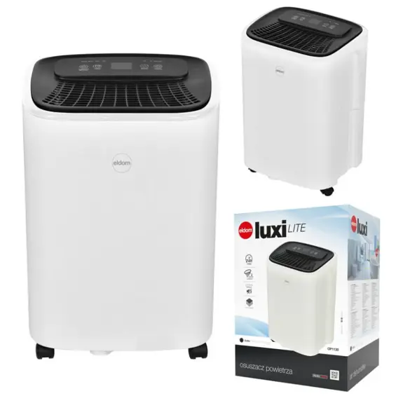 ELDOM OP1130 odvlaživač zraka 10 L/24 h – spremnik 2,3 L, protok zraka 100 m³/h, LCD zaslon
