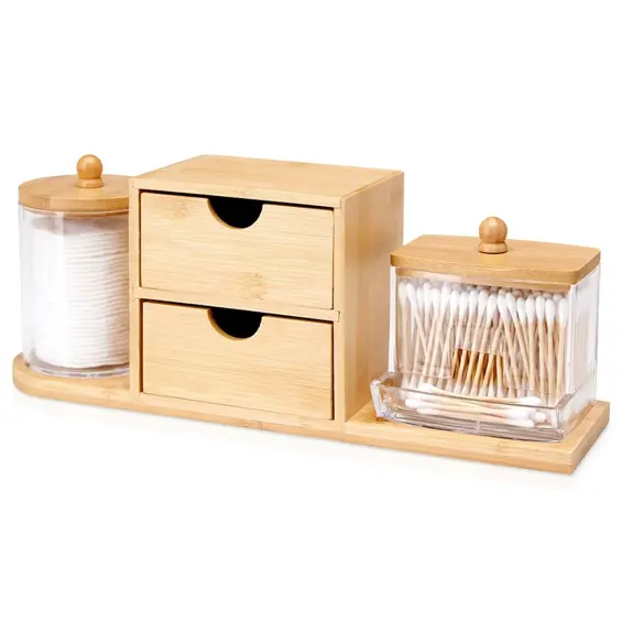 Eleganza bambusov kupaonski organizer za kozmetiku – 30 × 8 × 11,5 cm
