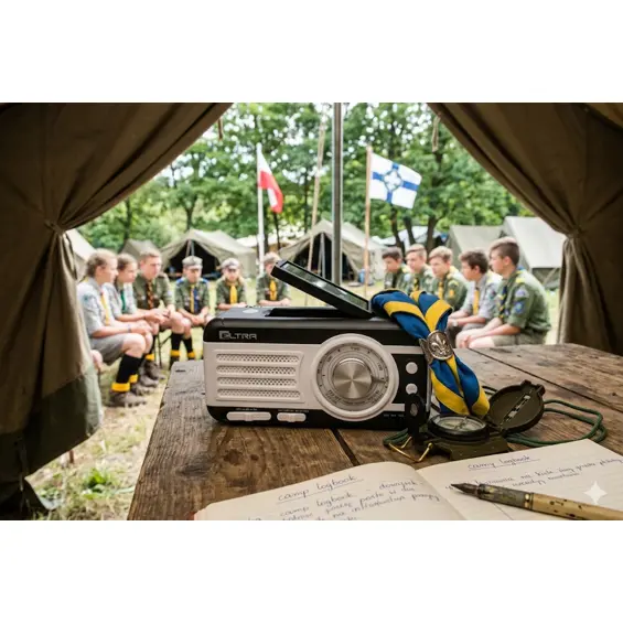 ELTRA Safari WB-1 prijenosni radio s dinamo i solarnim punjenjem