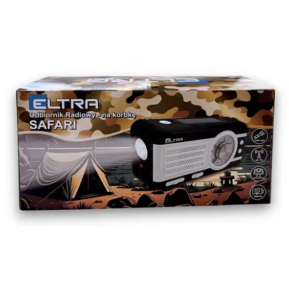 ELTRA Safari WB-1 prijenosni radio s dinamo i solarnim punjenjem