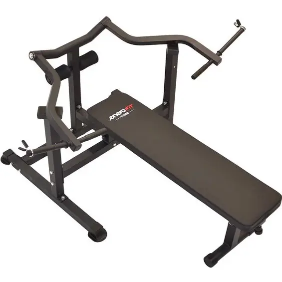 ENERO FIT T-2000 – Multifunkcionalna klupa za vježbanje s podesivim nagibom i neovisnim rukama za potisak, opterećenje do 120 kg, crna