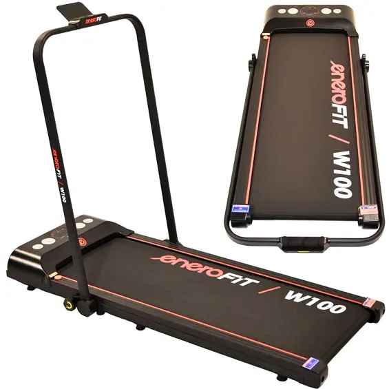 ENERO FIT W100 sklopiva električna traka za trčanje 552 W – 1–12 km/h, daljinski upravljač, do 100 kg