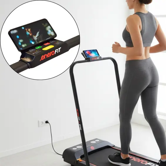 ENERO FIT W100 sklopiva električna traka za trčanje 552 W – 1–12 km/h, daljinski upravljač, do 100 kg