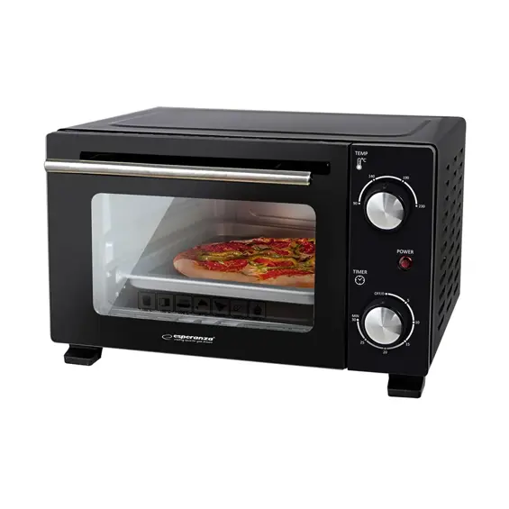Esperanza CALZONE Mini Pećnica – 10 L, 800 W, Podesiva Temperatura do 230 °C