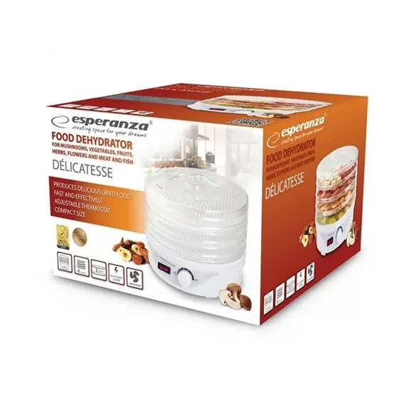 Esperanza Delicatesse EKD003 sušilica za voće, povrće i gljive 250 W