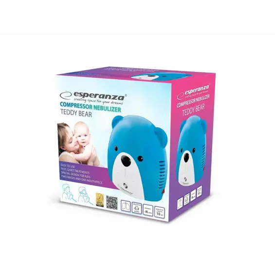 Esperanza ECN004 Teddy Bear kompresorski inhalator / nebulizator za djecu i odrasle