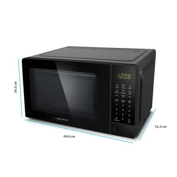 Esperanza Horneado EKO009 Mikrovalna Pećnica 20 L – 700 W, Digitalno Upravljanje, 6 Automatskih Programa