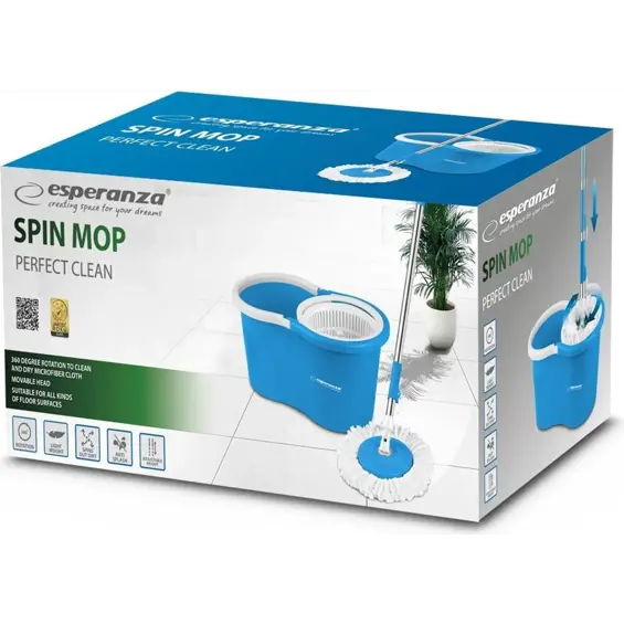 Esperanza Perfect Clean EHS005 rotirajući mop s kantom i cjedilom