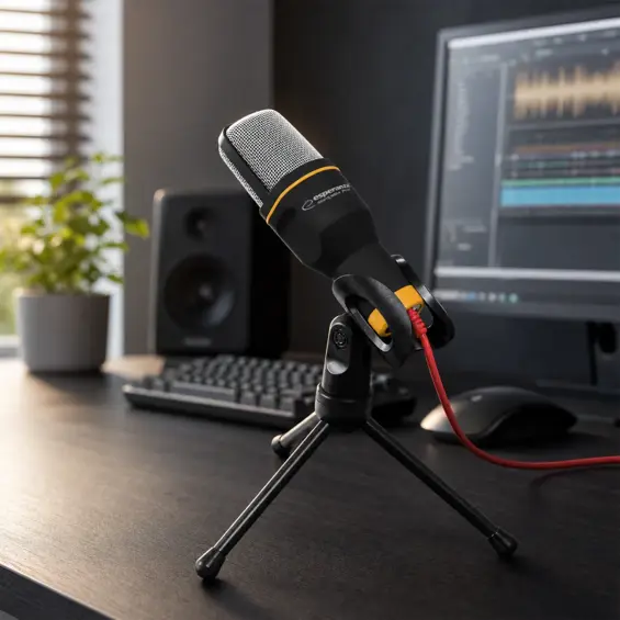 Esperanza Studio Pro EH182 stolni mikrofon s tronošcem – 3,5 mm