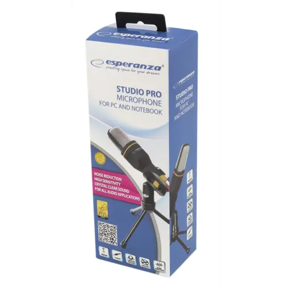 Esperanza Studio Pro EH182 stolni mikrofon s tronošcem – 3,5 mm