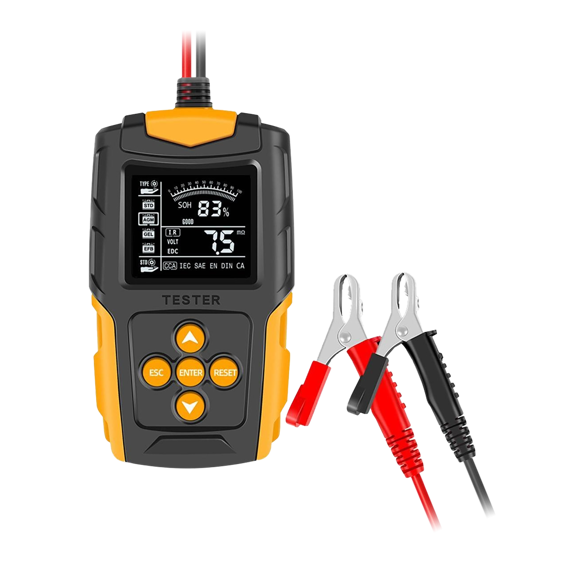 Eurokomp E6150 digitalni tester akumulatora 12/24 V – SOH, SOC, CCA, test alternatora
