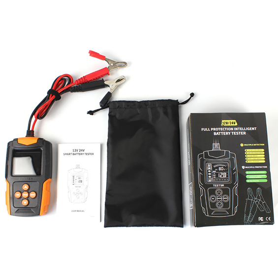 Eurokomp E6150 digitalni tester akumulatora 12/24 V – SOH, SOC, CCA, test alternatora