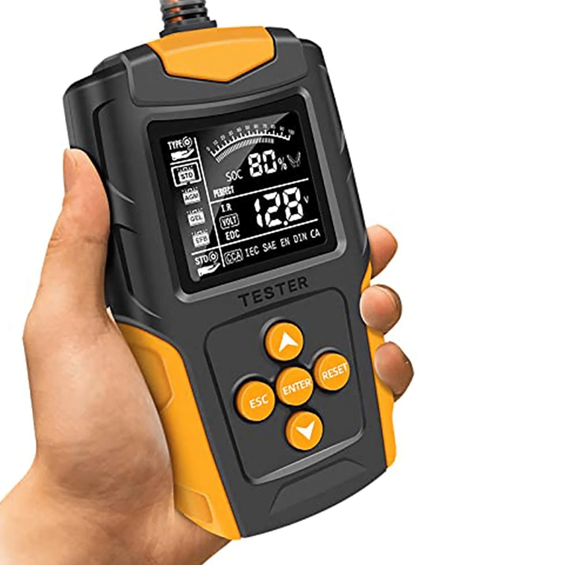 Eurokomp E6150 digitalni tester akumulatora 12/24 V – SOH, SOC, CCA, test alternatora