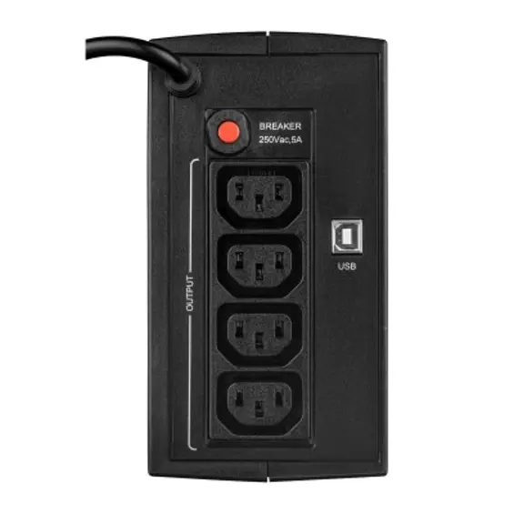 EVER DUO 550 AVR USB UPS – 550 VA / 330 W, Line-Interactive, AVR, USB i Cold Start