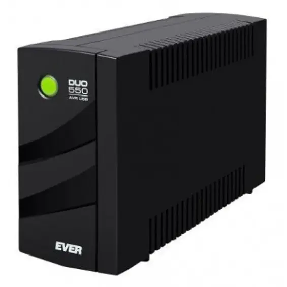 EVER DUO 550 AVR USB UPS – 550 VA / 330 W, Line-Interactive, AVR, USB i Cold Start