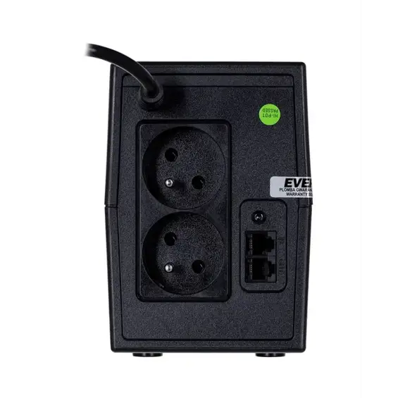 EVER EASYLINE 650 AVR USB UPS – 650 VA / 360 W, LCD Zaslon, AVR, USB i Cold Start