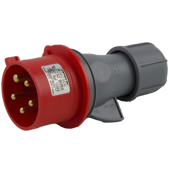 Famatel Utikač, 32A/380÷415, 5 Polni (3P+N+E), IP44 - 13303