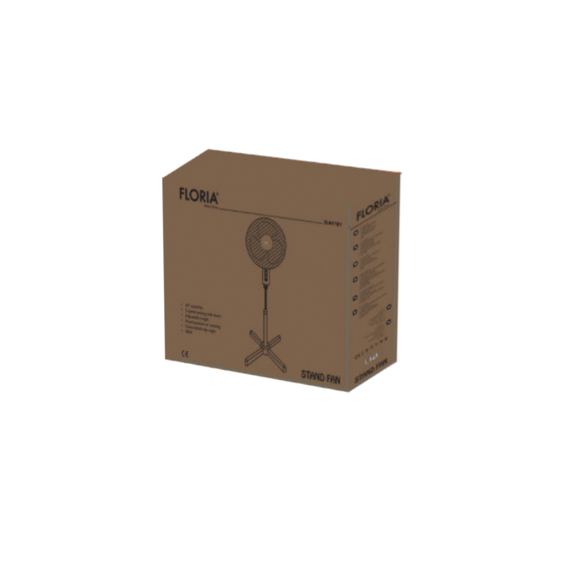 Floria Ventilator sa postoljem, promjer 40 cm, 40 W, crna - ZLN1181