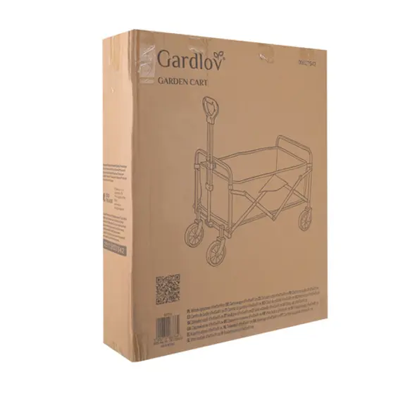 Gardlov 27542 Sklopiva Vrtna Kolica – 90 L, Nosivost 100 kg, 4 Kotača