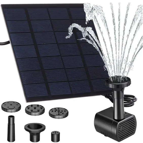 GARDLOV solarna fontana za ribnjak – solarna pumpa s 4 mlaznice