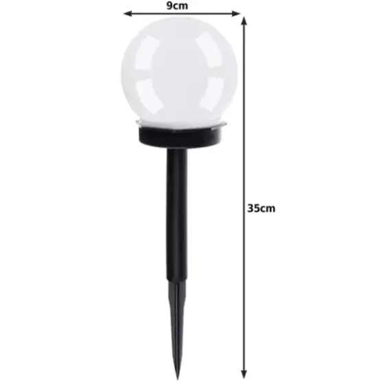 Gardlov solarne vrtne lampe kugle 6 kom – LED vrtna rasvjeta s senzorom sumraka, IP44