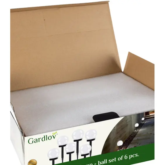 Gardlov solarne vrtne lampe kugle 6 kom – LED vrtna rasvjeta s senzorom sumraka, IP44