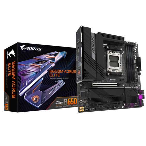 GIGABYTE B650M AORUS ELITE, DDR5, SATA3, USB3.2Gen2x2, DP, 2.5GbE, AM5 mATX
