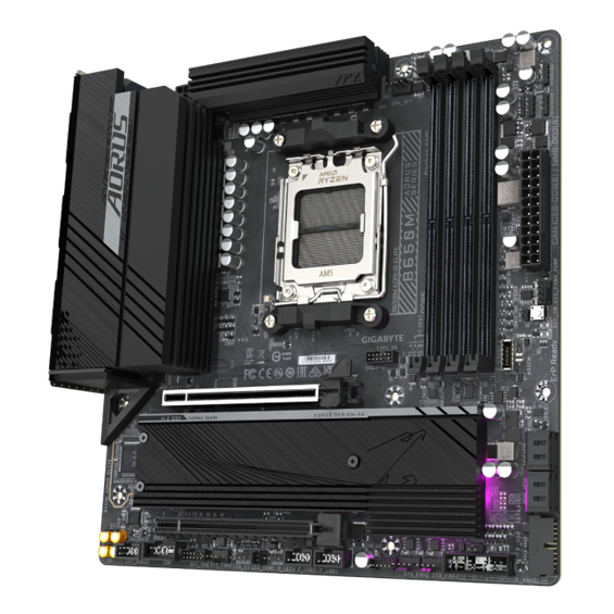GIGABYTE B650M AORUS ELITE, DDR5, SATA3, USB3.2Gen2x2, DP, 2.5GbE, AM5 mATX